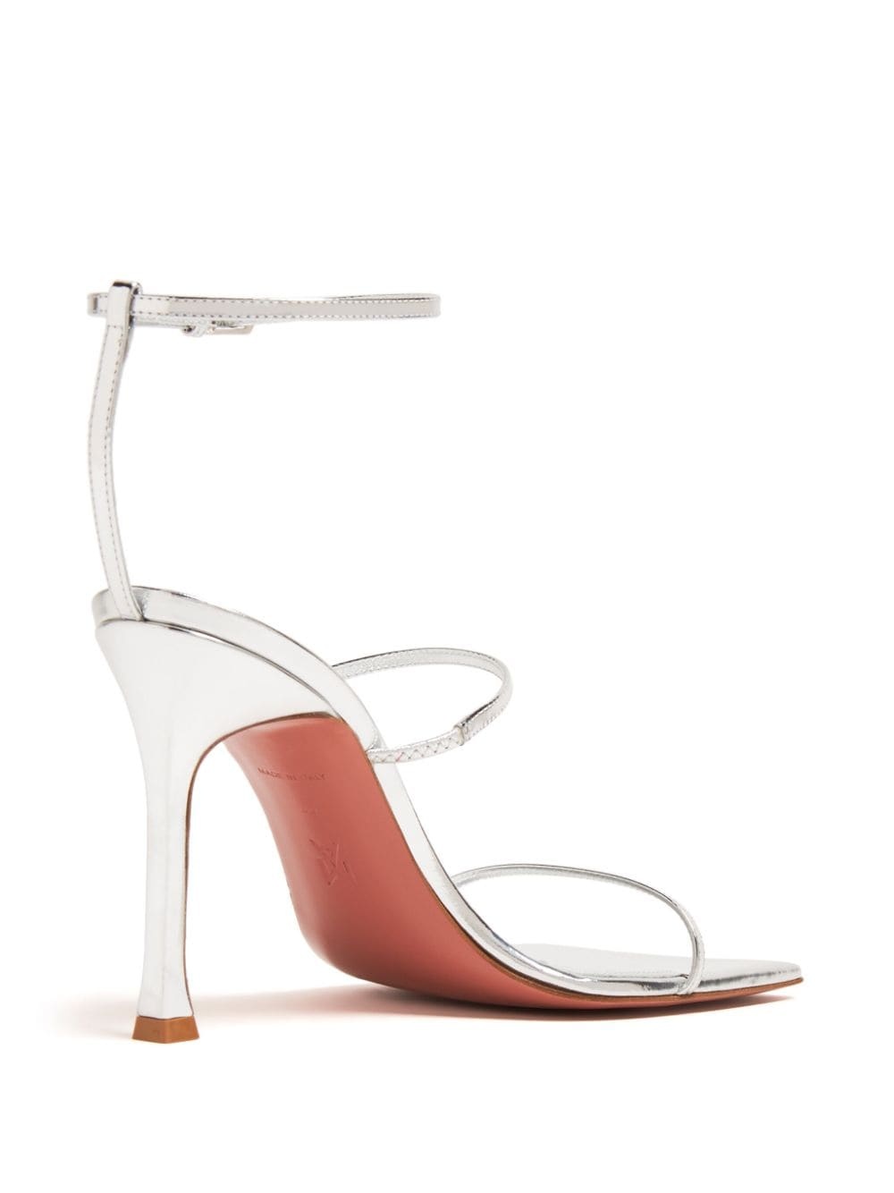Maya 95mm metallic leather sandals - 3