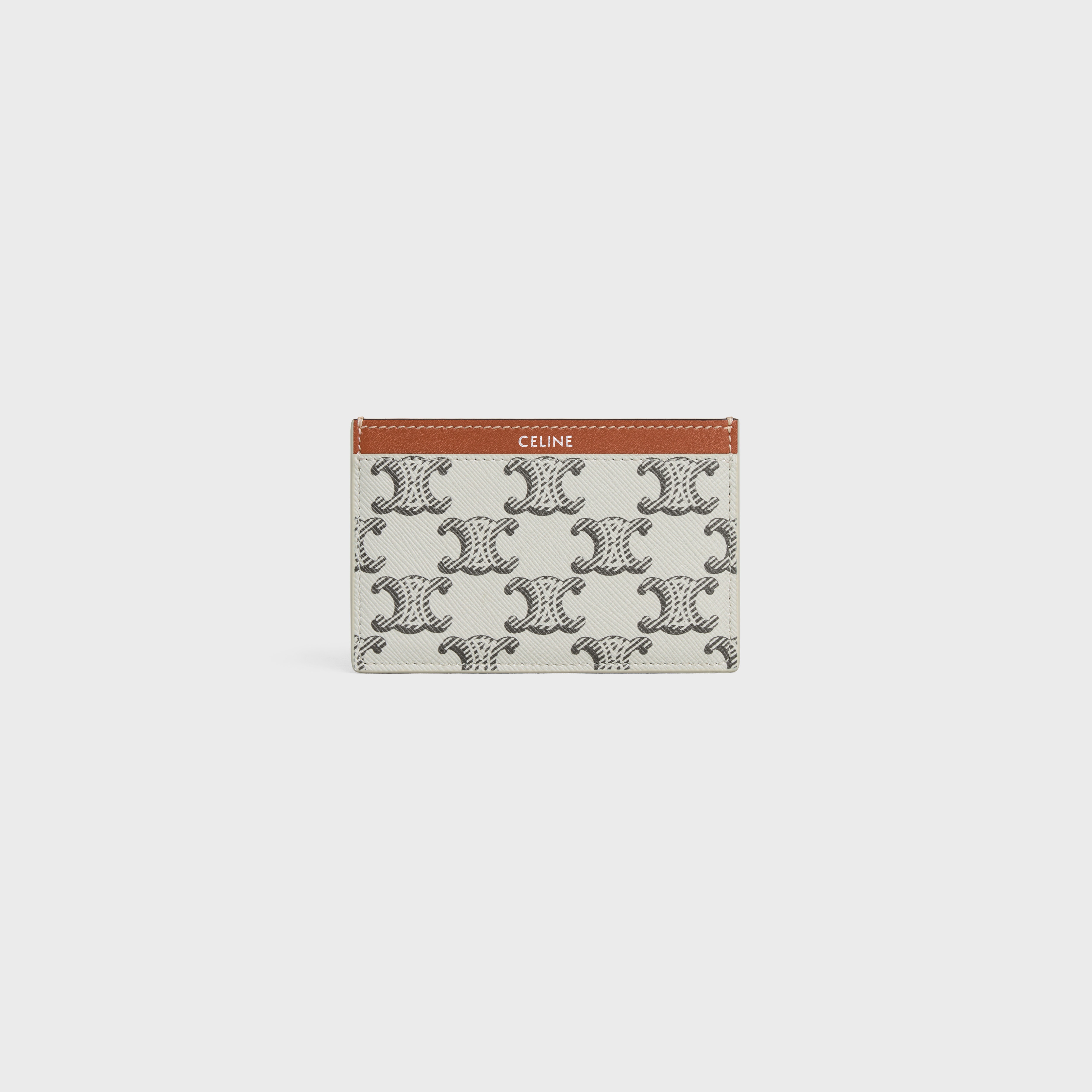 Card holder in Triomphe canvas and calfskin - 1