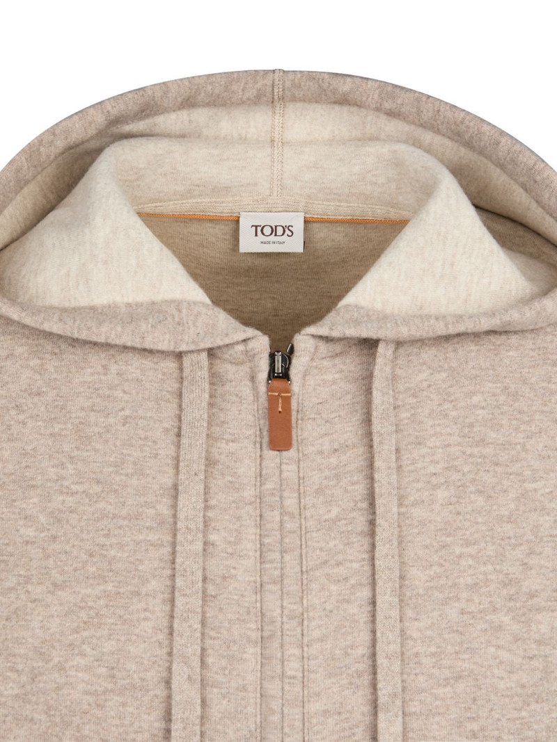 Tod's zip-fastening hoodie outlook