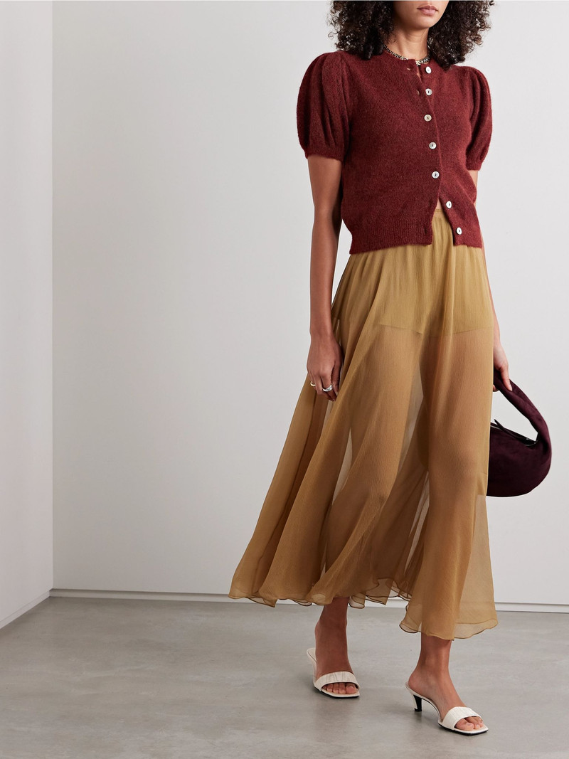 DÔEN Anisa knitted cardigan Burgundy outlook