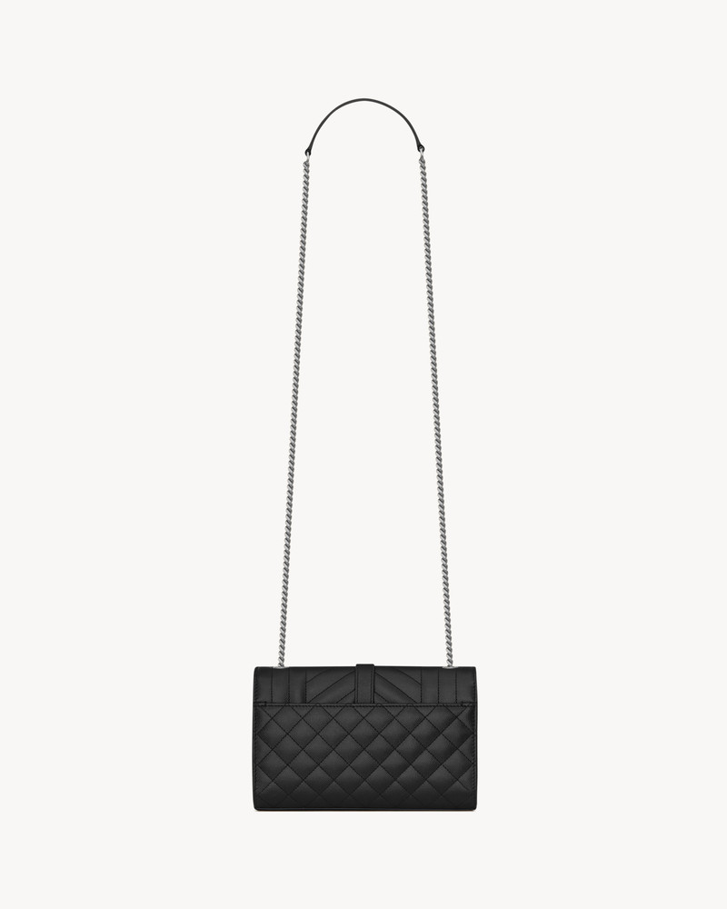 SAINT LAURENT ENVELOPE SMALL IN QUILTED GRAIN DE POUDRE EMBOSSED LEATHER outlook