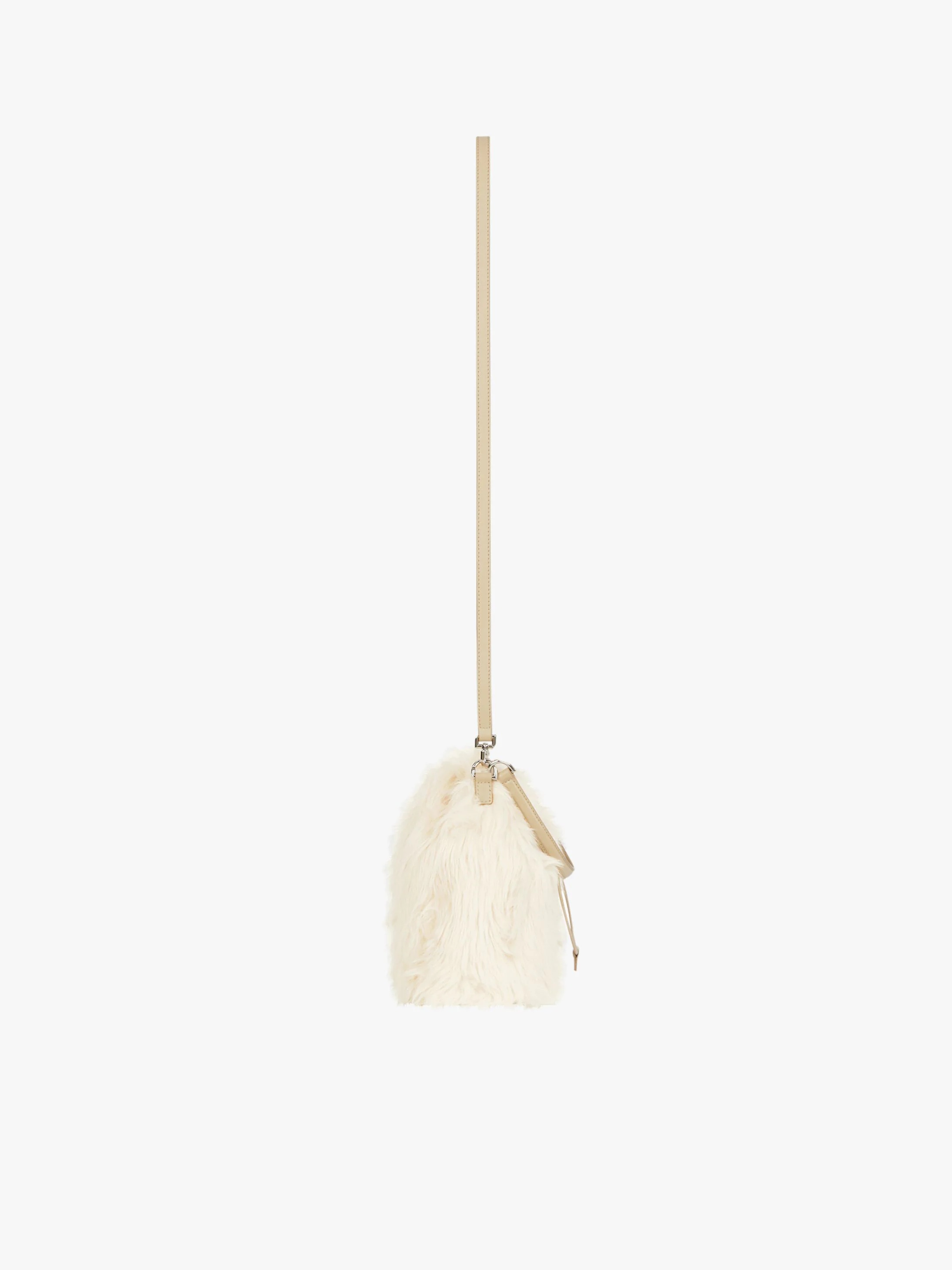4G LIGHT BUCKET BAG IN FAUX FUR - 2