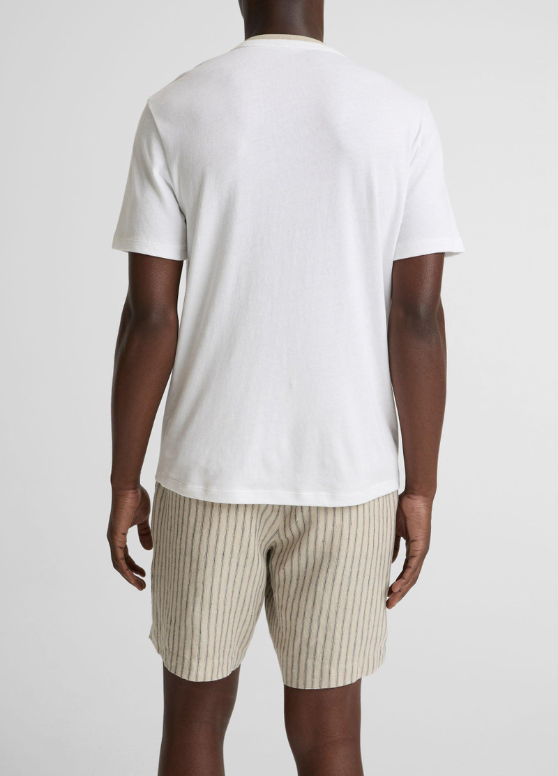Vince Cotton Double-Collar T-Shirt outlook