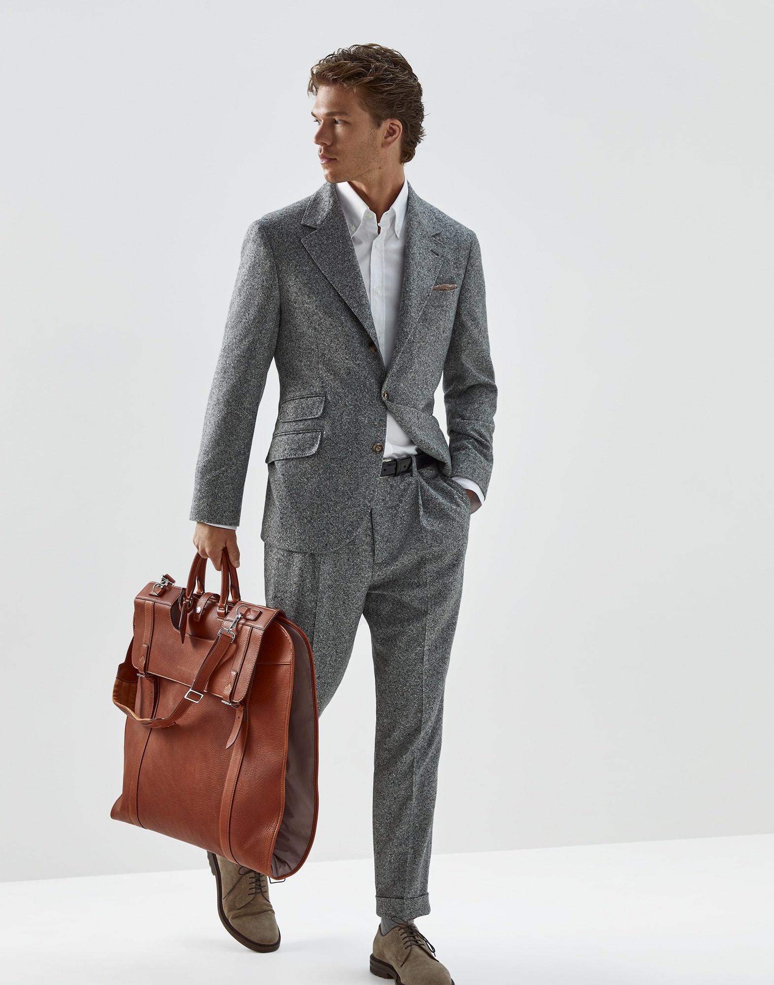 Grained calfskin suit carrier - 4