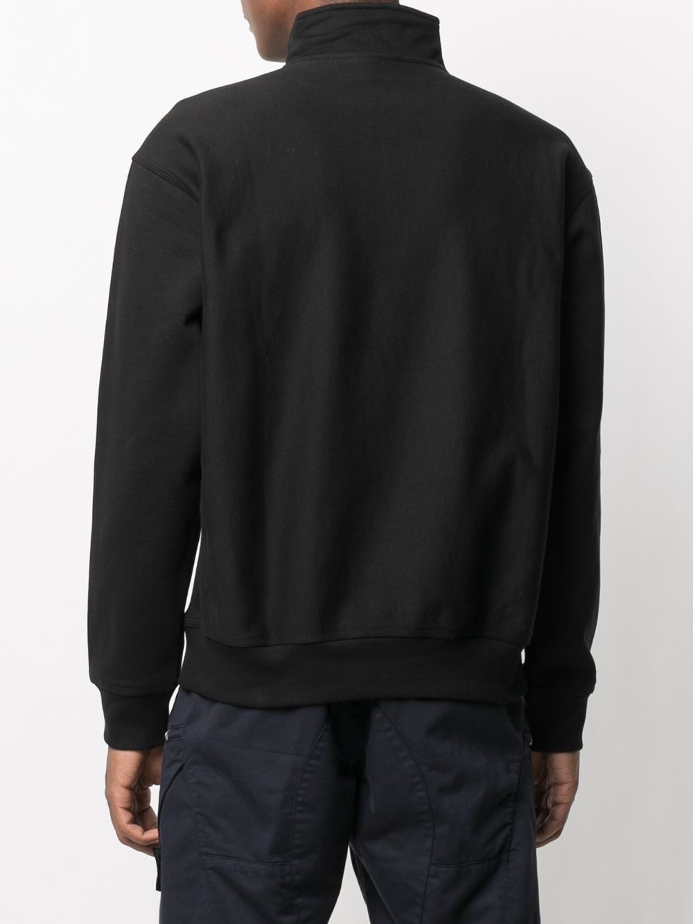 short-zip logo sweatshirt - 4