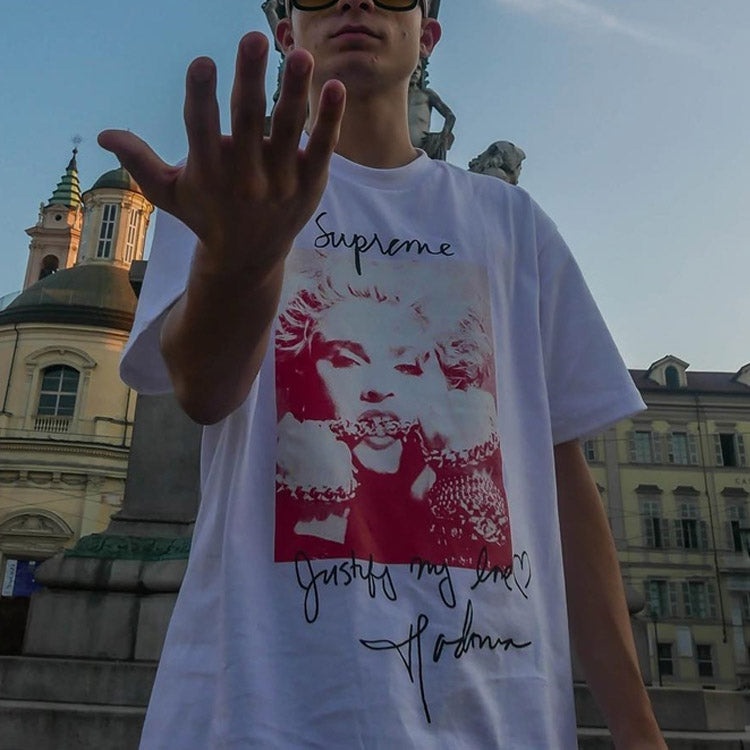 Supreme FW18 Madonna Tee White Printing Short Sleeve Unisex SUP-FW18-001 - 2
