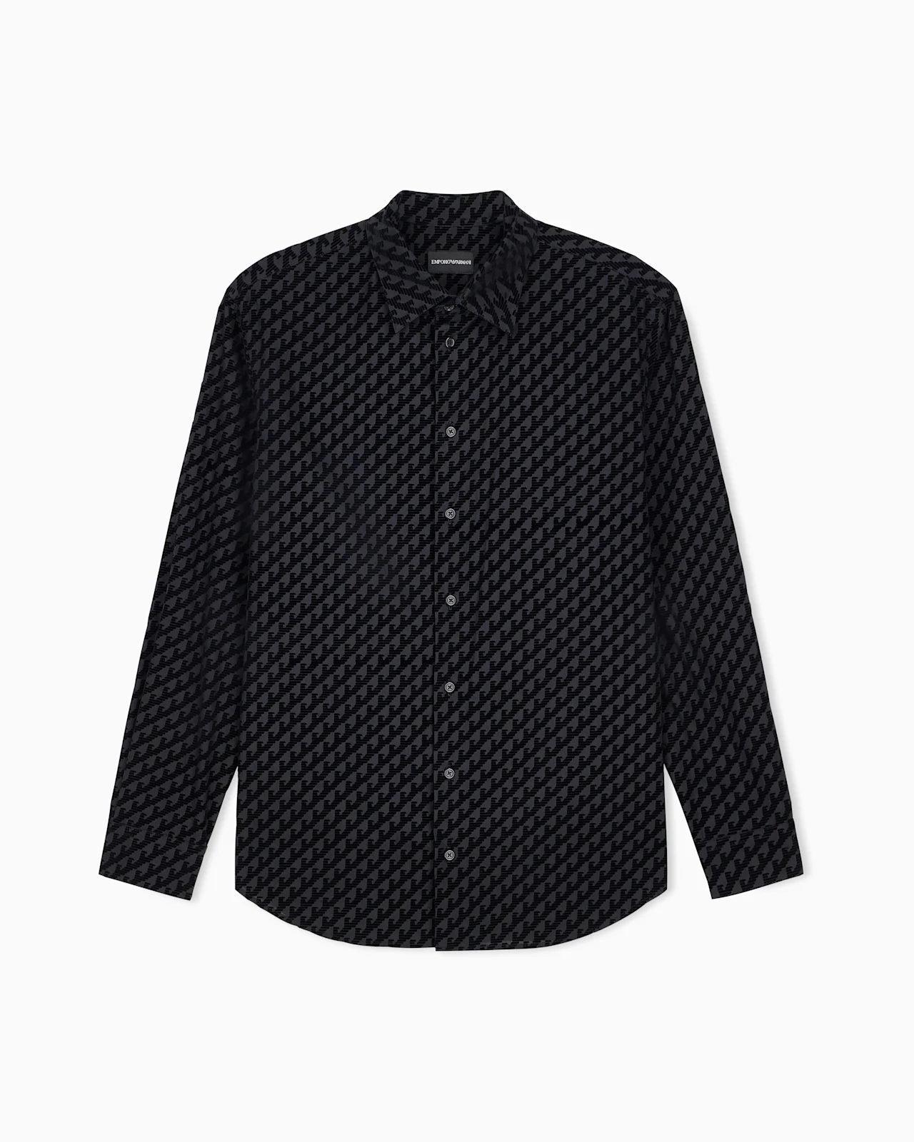 SHIRT IN COTTON WITH FLOCKING - 1