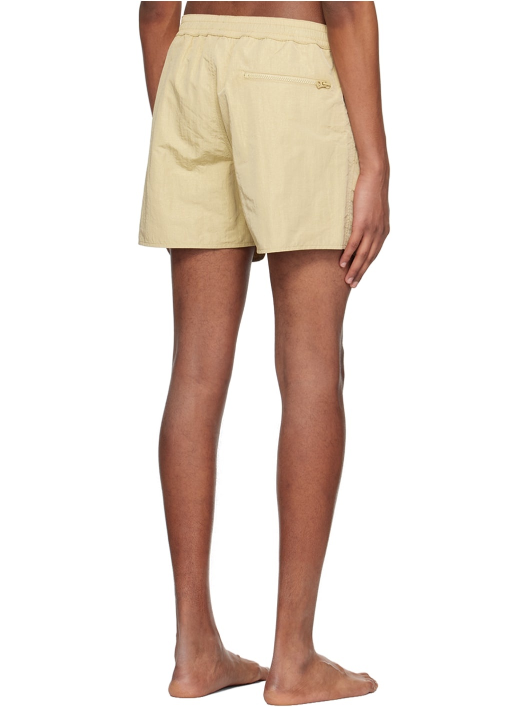 SSENSE Exclusive Beige Drawstring Swim Shorts - 3
