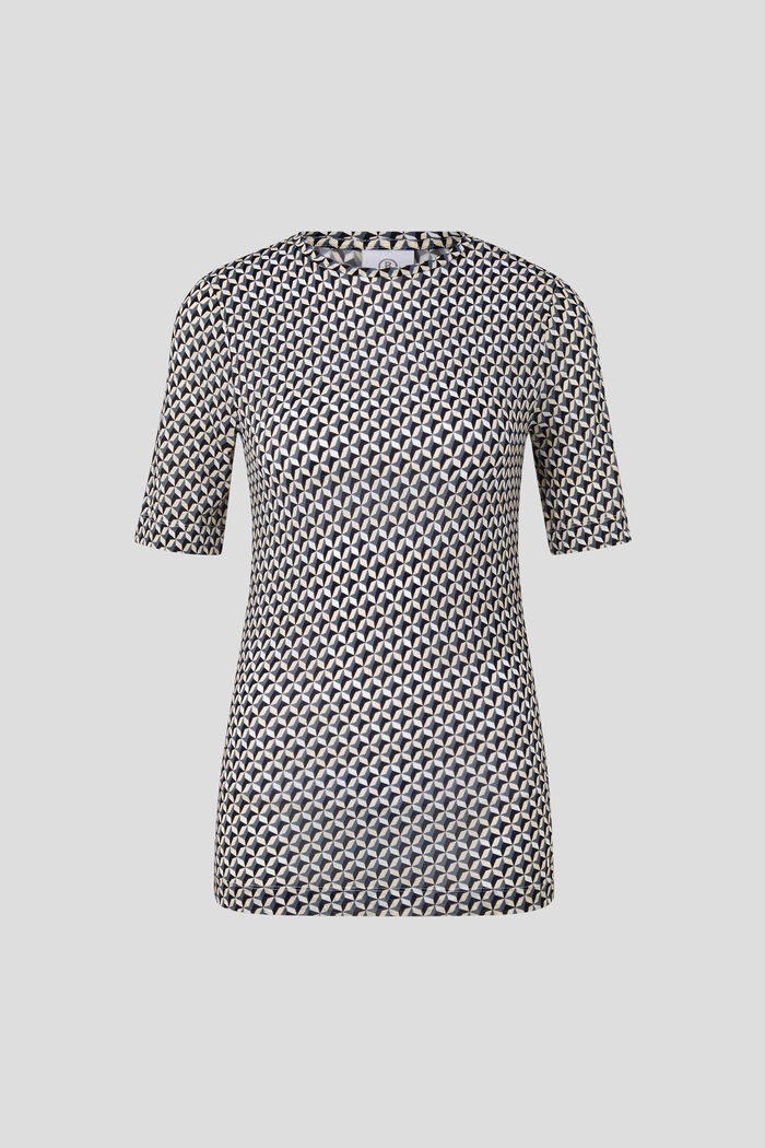 Adina T-shirt in Black/Blue - 1