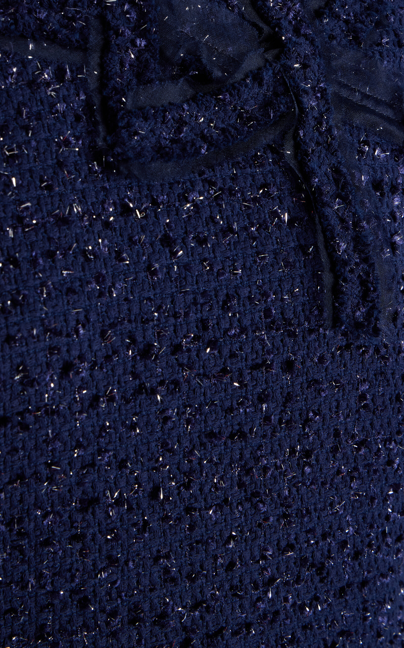 Embellished Tweed Mini Dress navy - 7