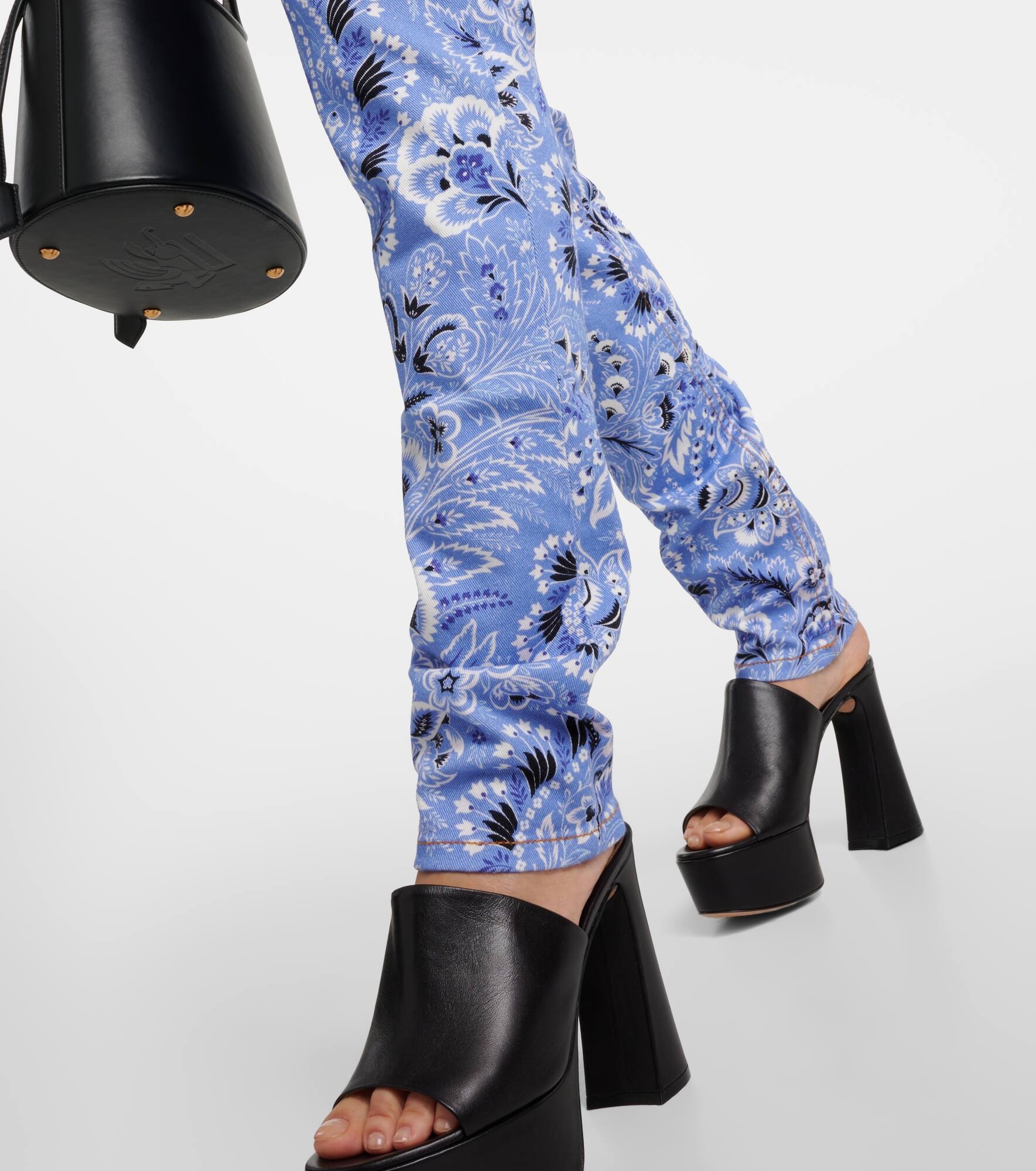 High-rise printed skinny jeans - 5