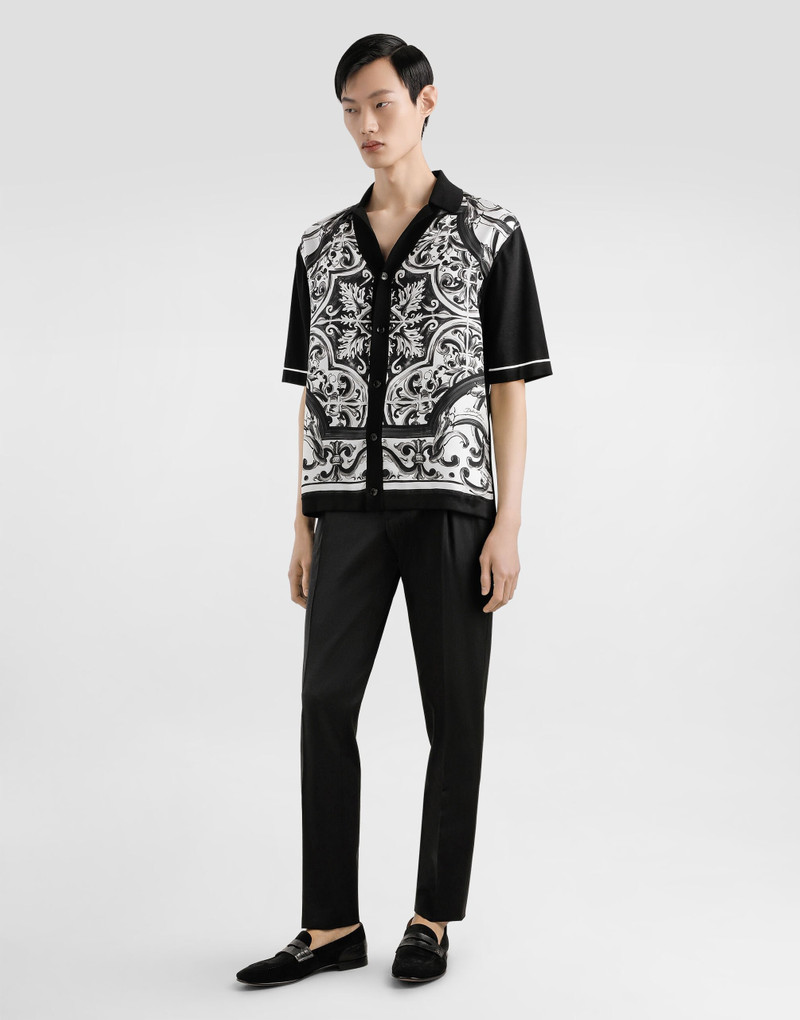 Dolce & Gabbana Majolica-print oversized shirt outlook