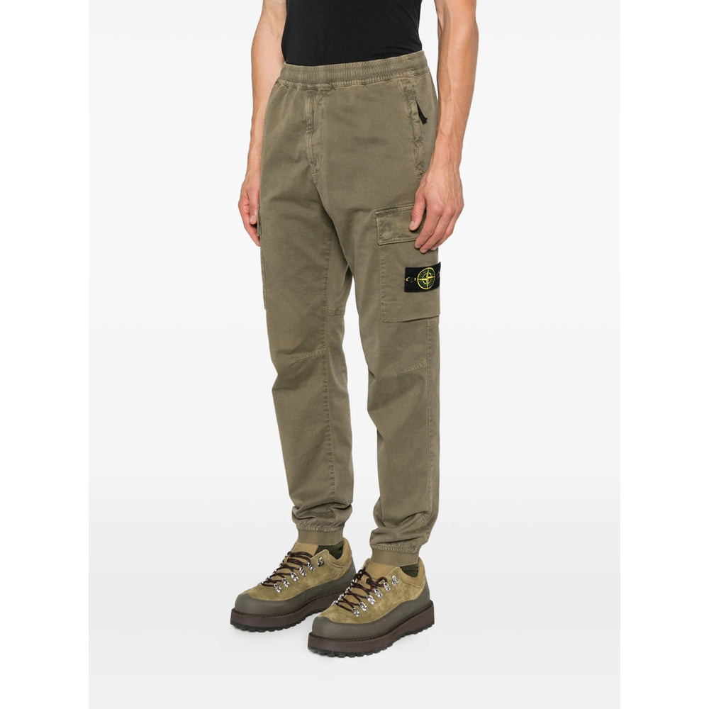Stone Island Green Trousers - Regular & Straight-Leg Trousers Men - 3