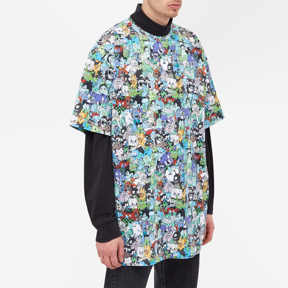 VETEMENTS Oversize Cartoon Mania Tee - 4