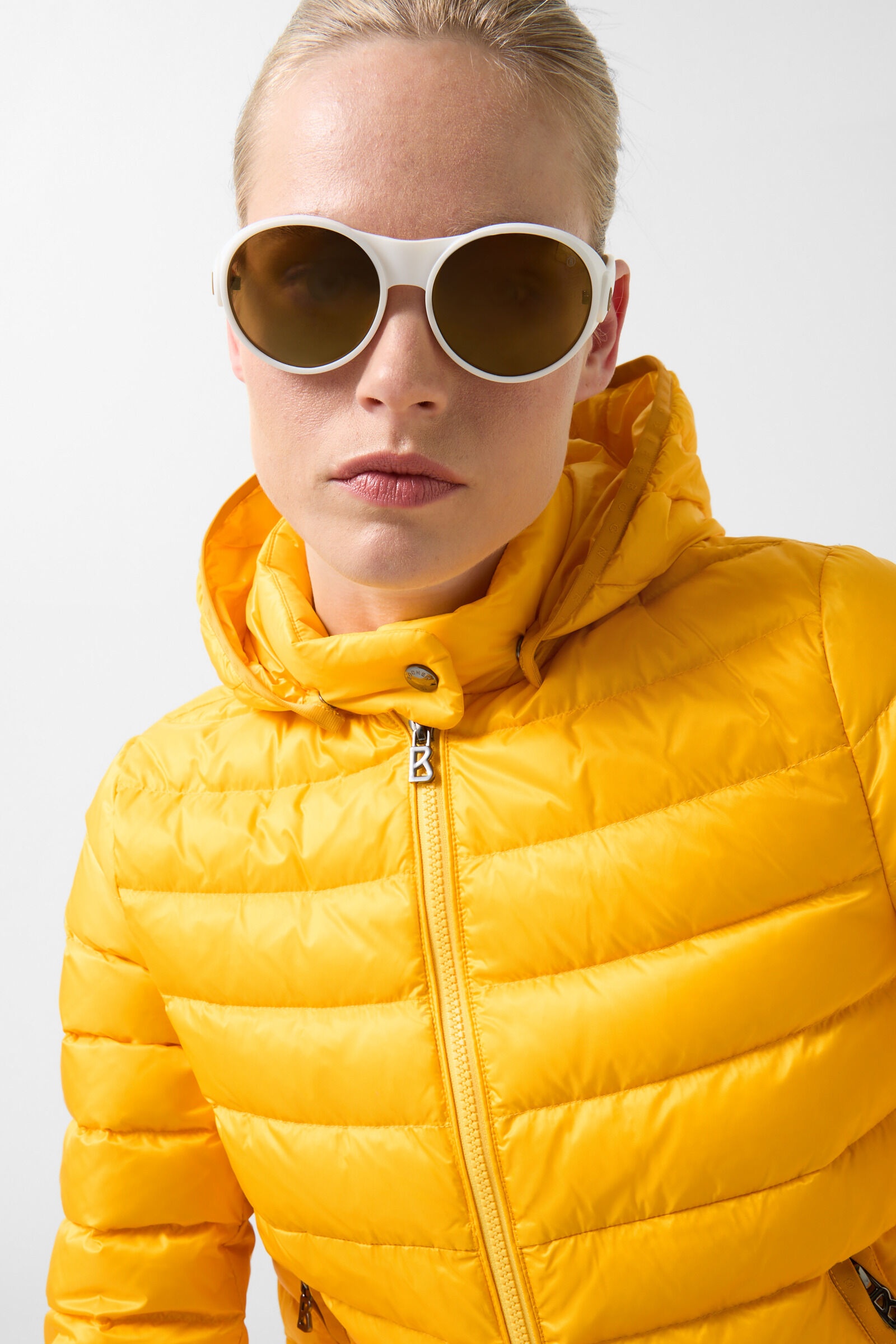 Thelma Lightweight down jacket in Mustard yellow - 5