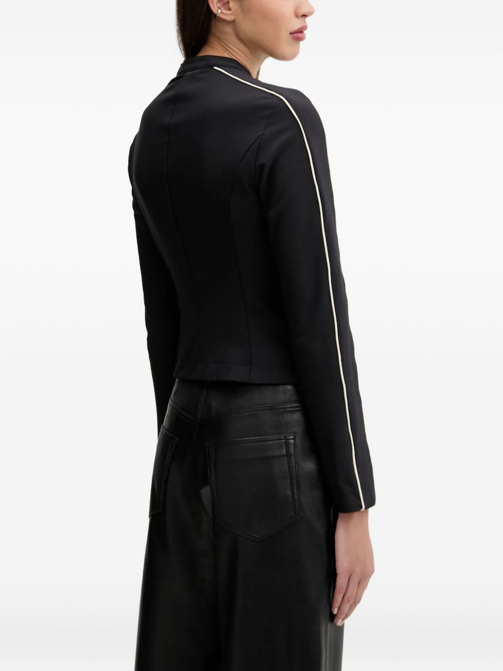 logo-appliqué zip-up jacket - 3