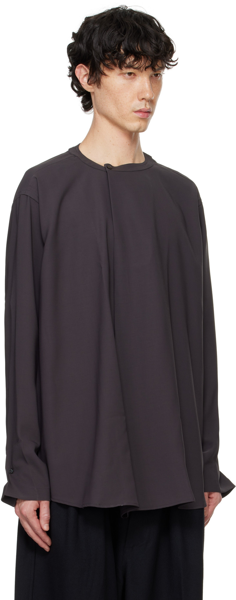 RAINMAKER KYOTO Gray Pleated Shirt outlook