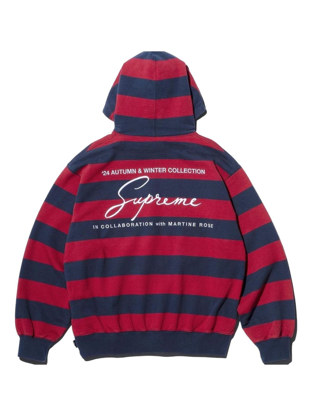 x Martine Rose® striped-pattern hoodie - 2
