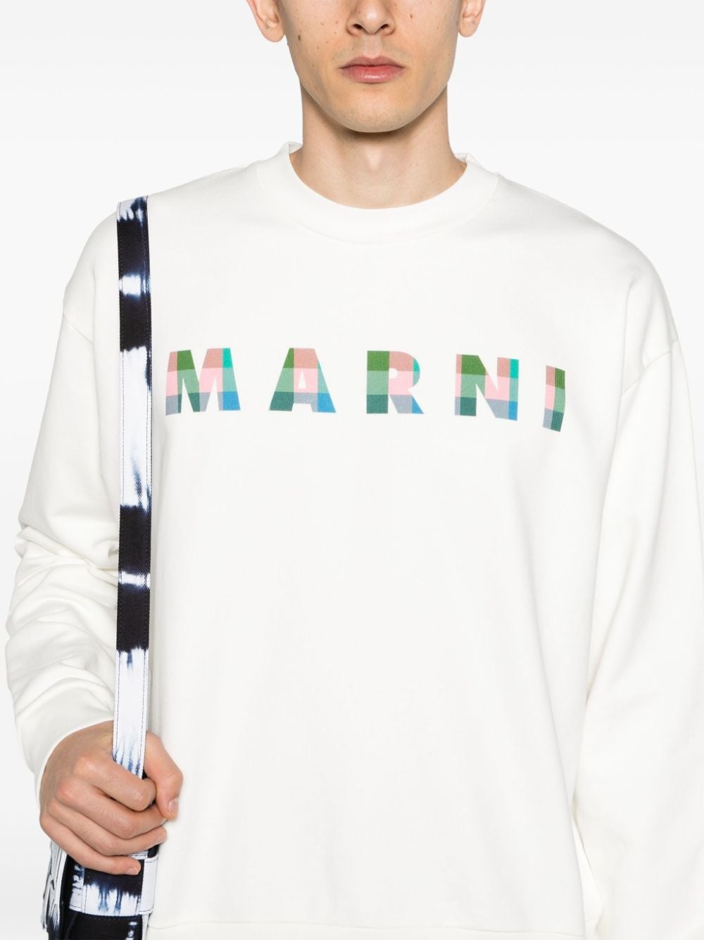 logo-print cotton sweatshirt - 5