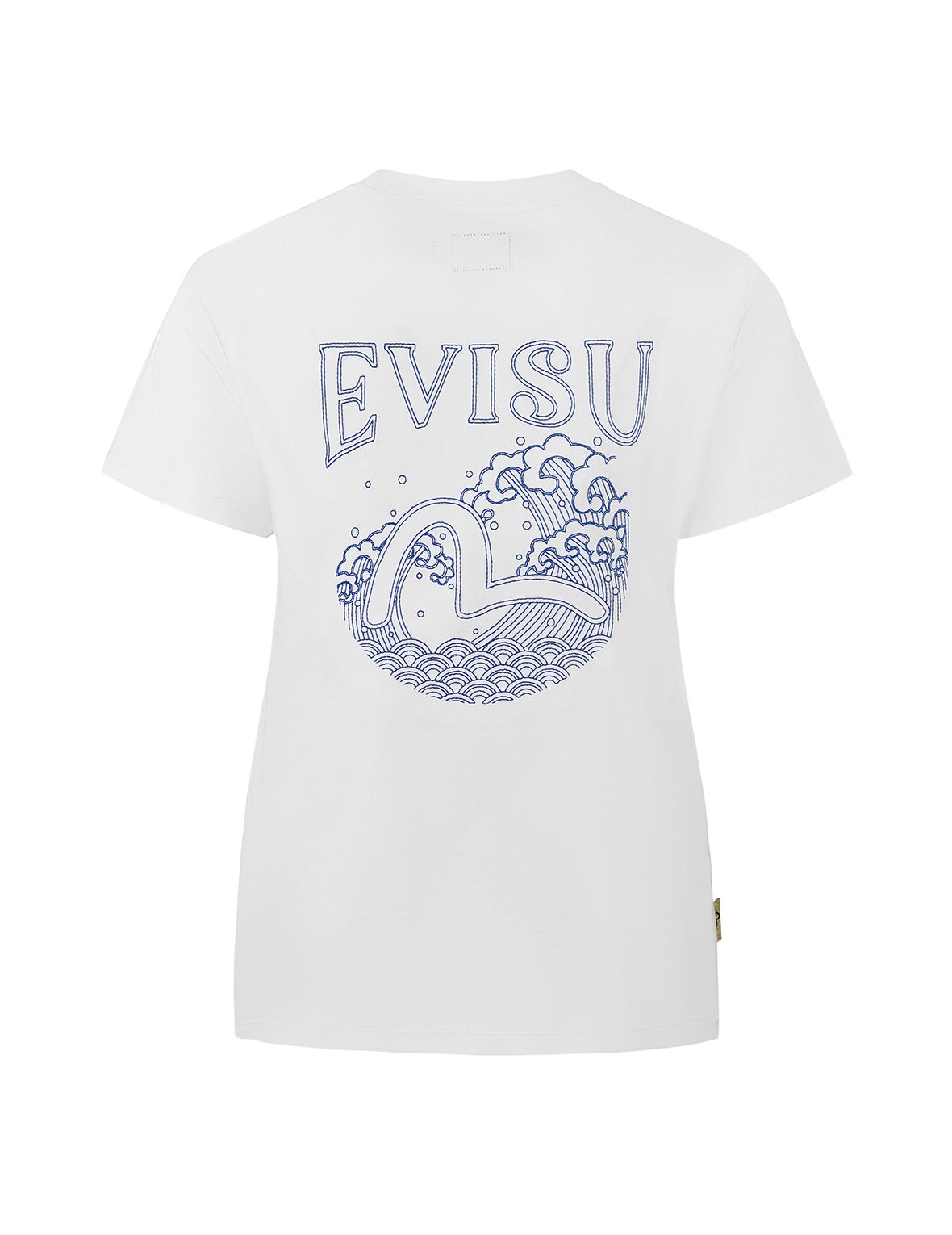 Nautical Theme Print and Embroidery Boyfriend T-Shirt - 10