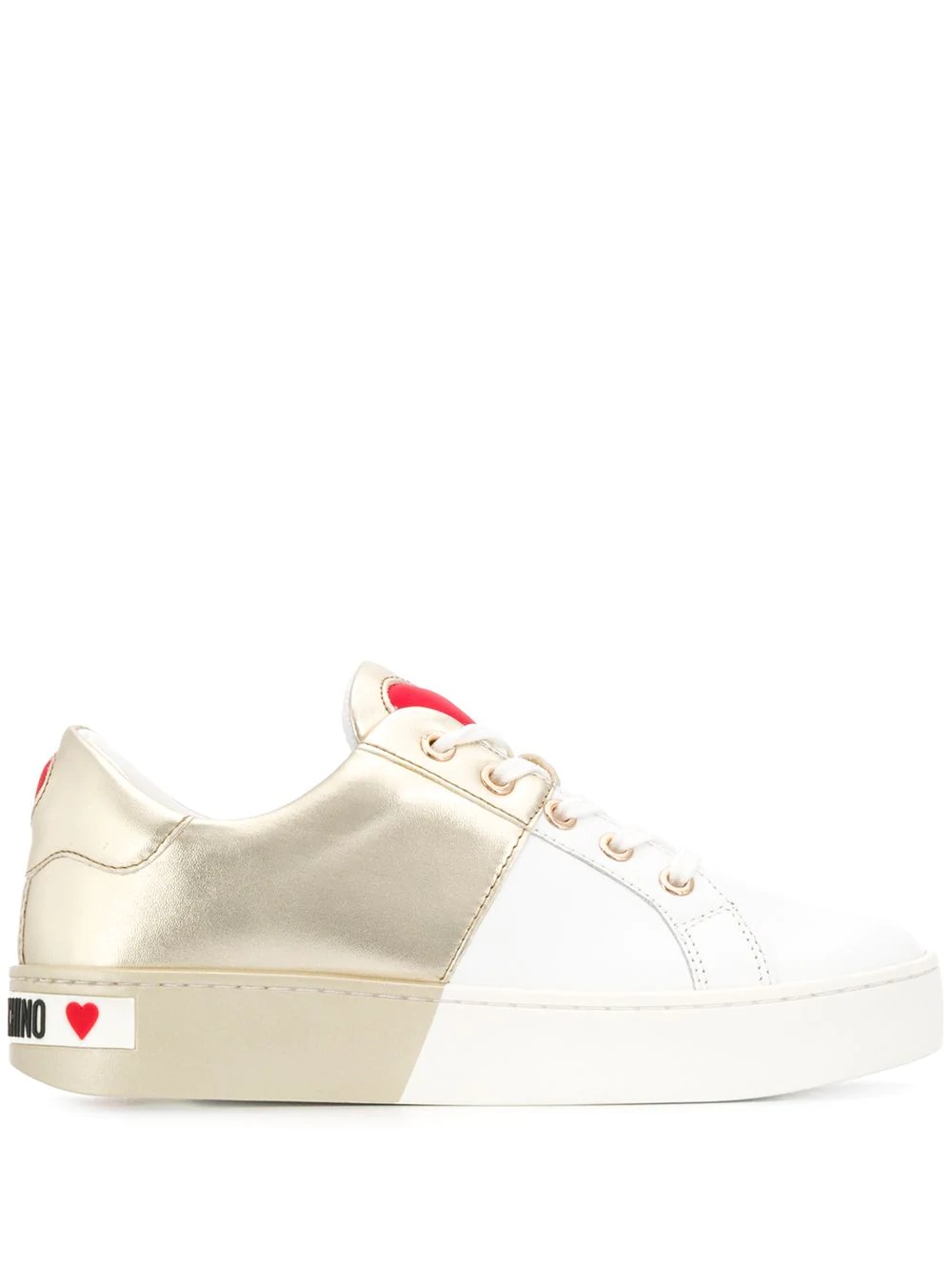 two-tone low-top sneakers  - 1