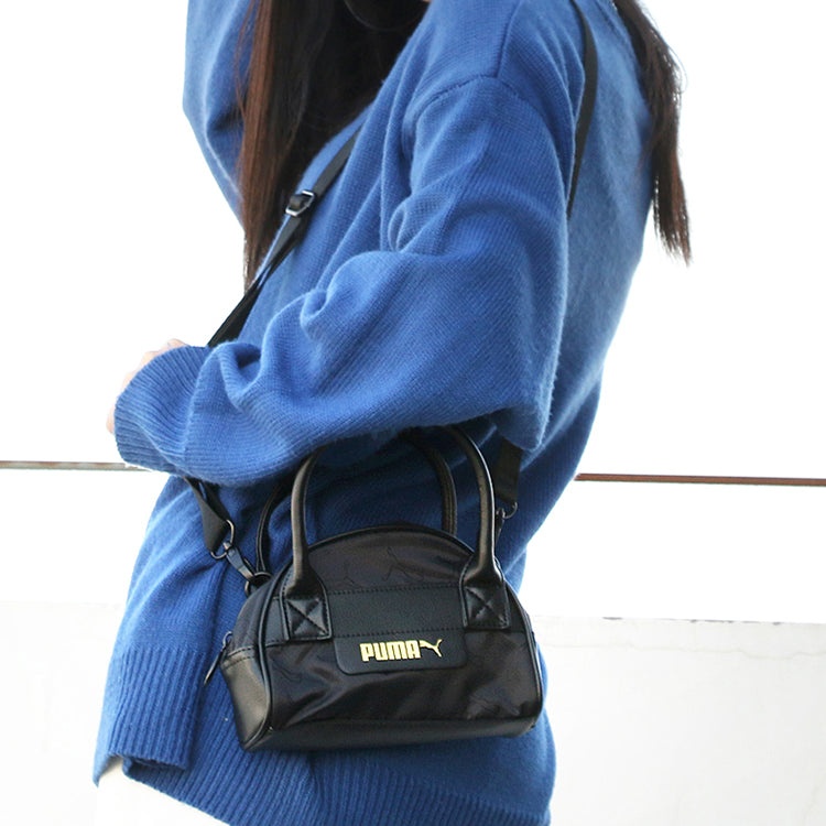 (WMNS) PUMA Classics Mini Grip Bag 'Black' 077940-01 - 4