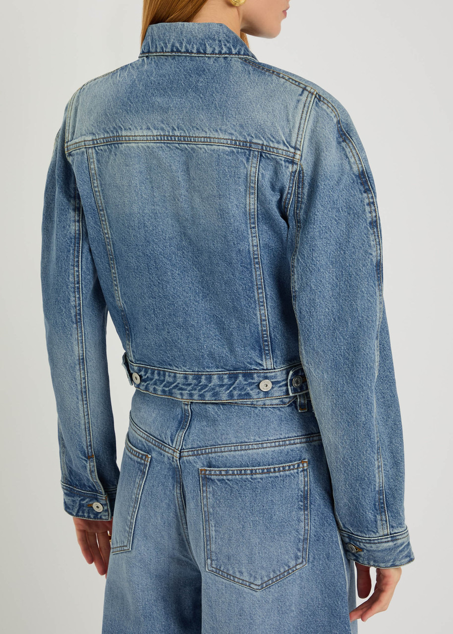 Jacquemus Le Ovalo De-nîmes Panelled Denim Jacket - 3