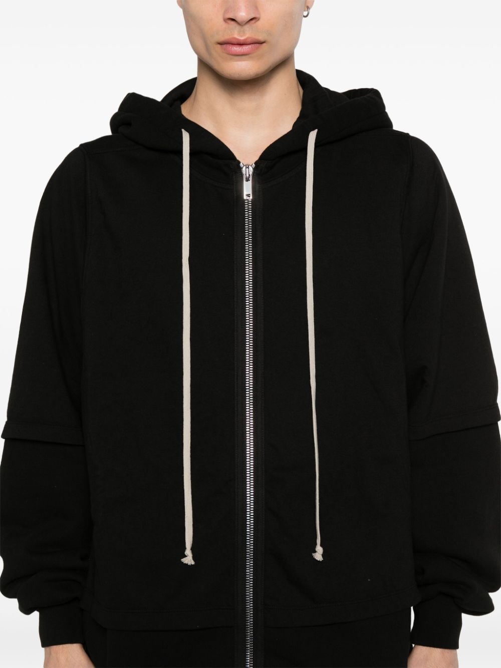 cotton zip-up hoodie - 5