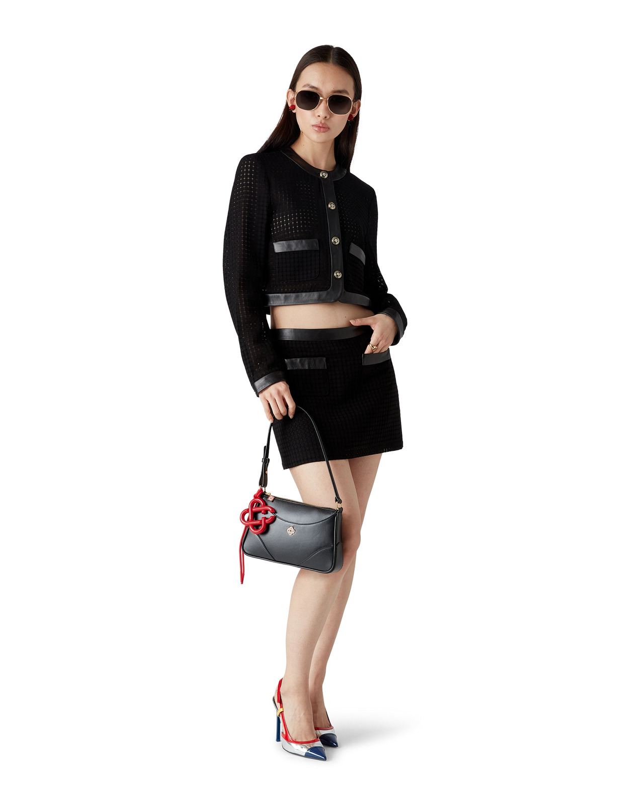 Open Weave Tailored Mini Skirt | Casablanca Paris - 2