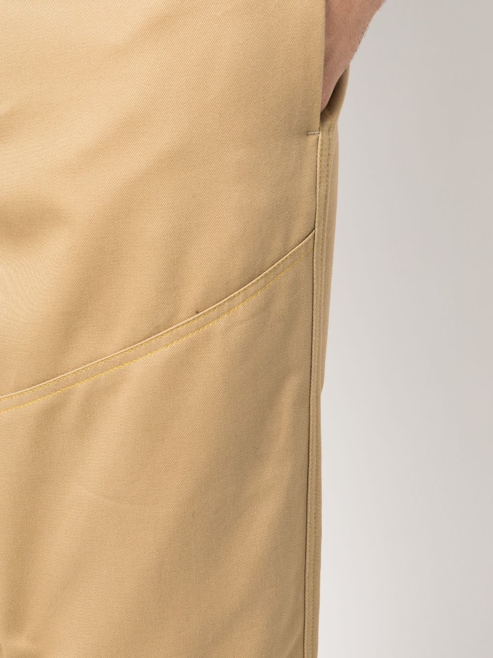 straight-leg cotton trousers - 5