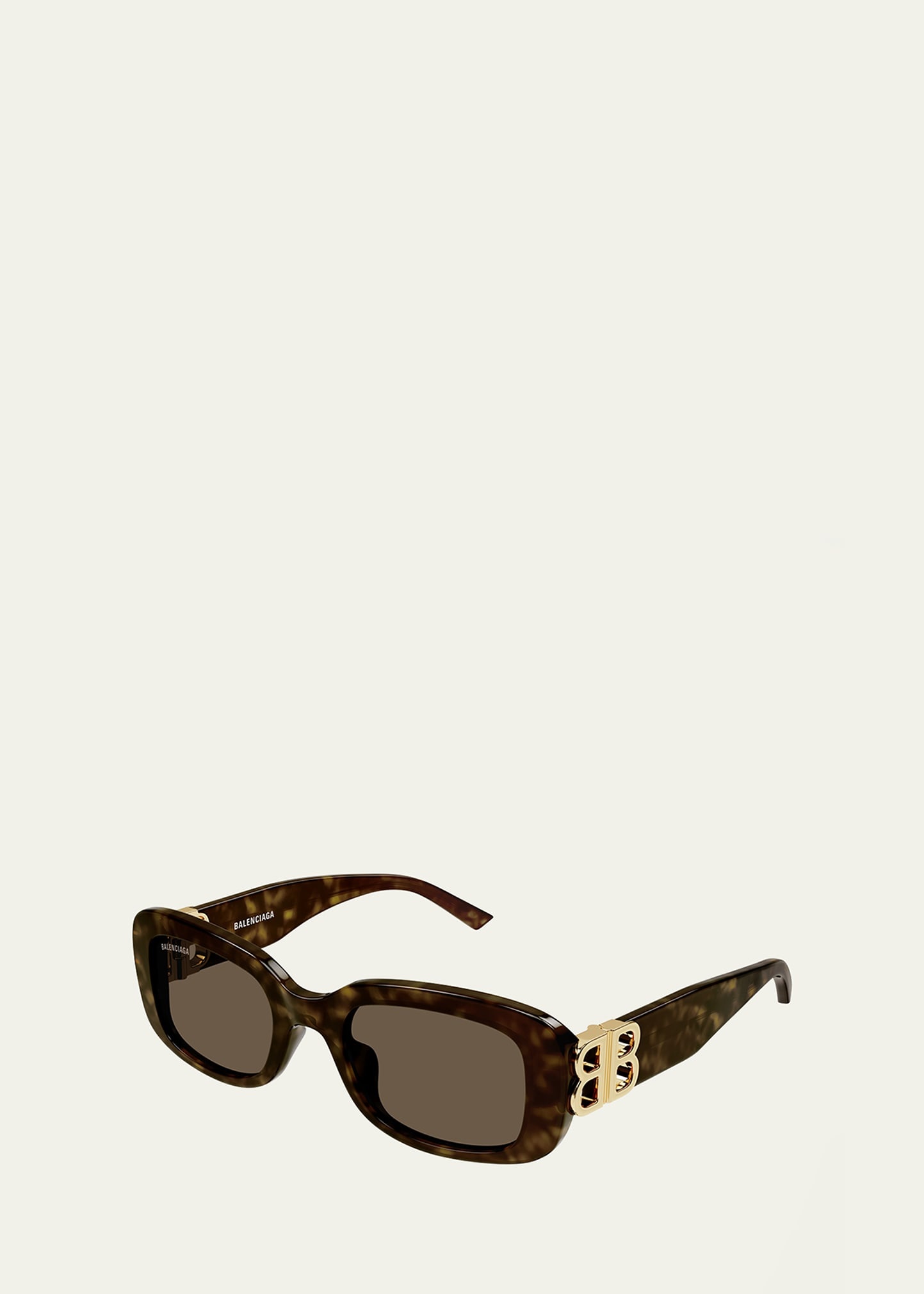 Cut-Out BB Acetate Rectangle Sunglasses - 2