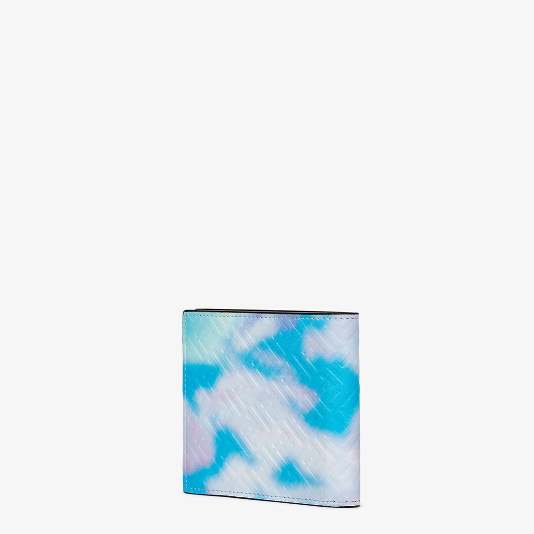 Light blue leather bi-fold wallet - 2