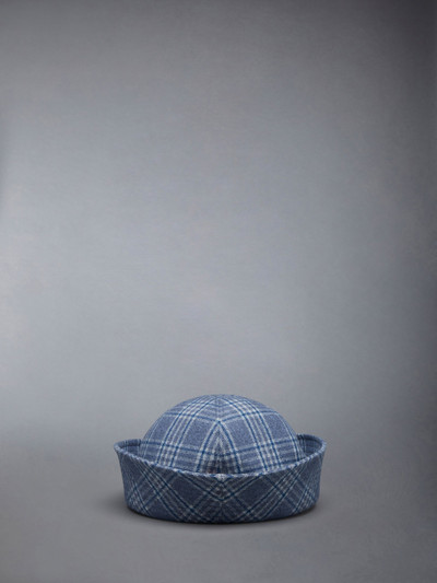 Thom Browne Prince of Wales Flannel Turn Back Bucket Hat outlook