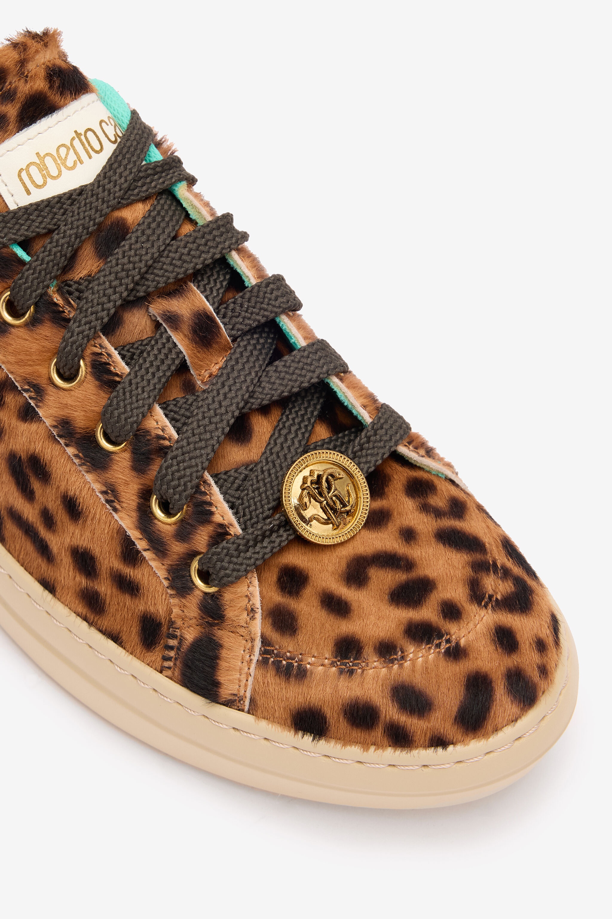Sneakers With Jaguar Skin Print - 4