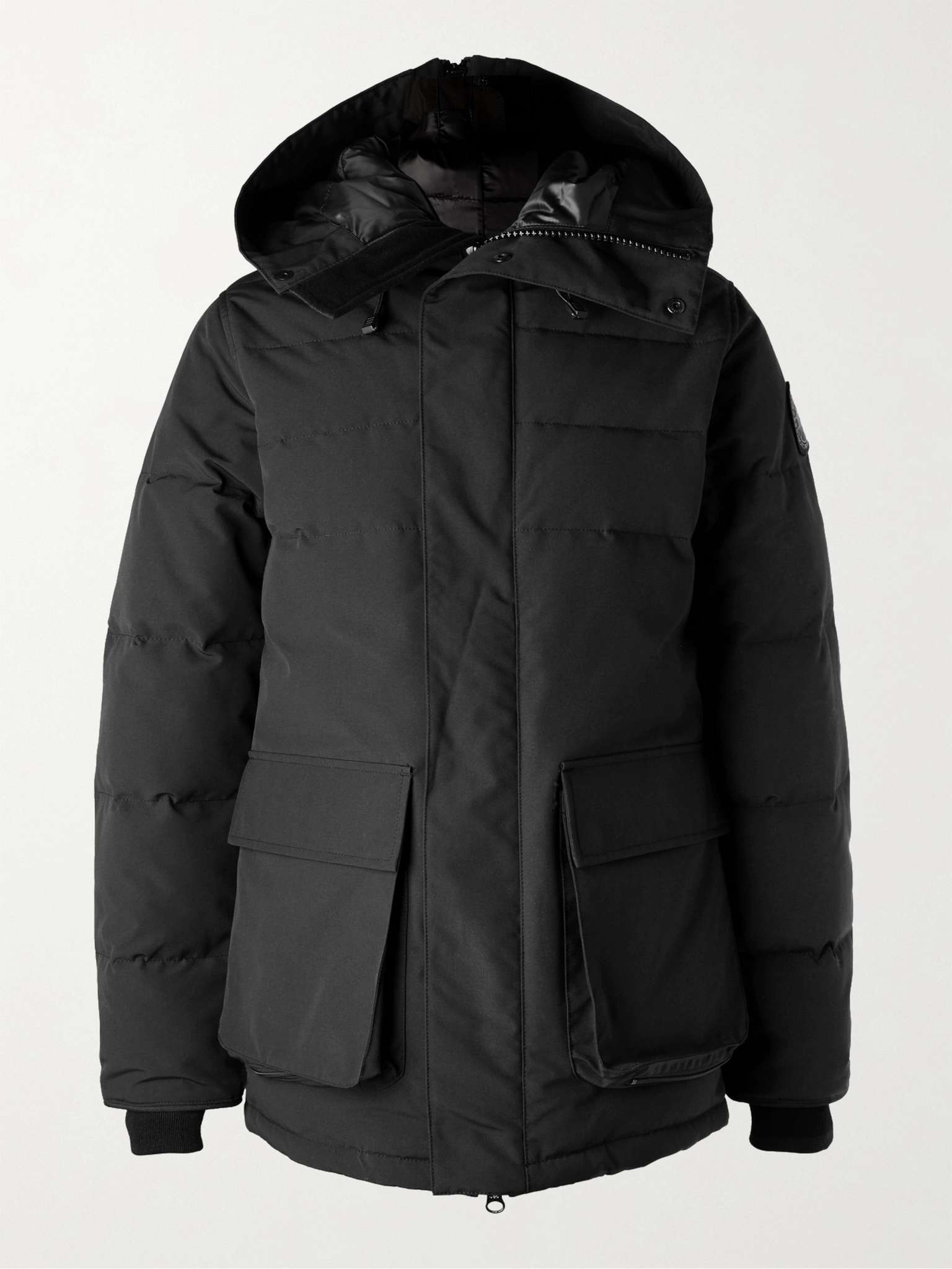 Black Label Wedgemount Quilted Shell Down Hooded Parka - 1