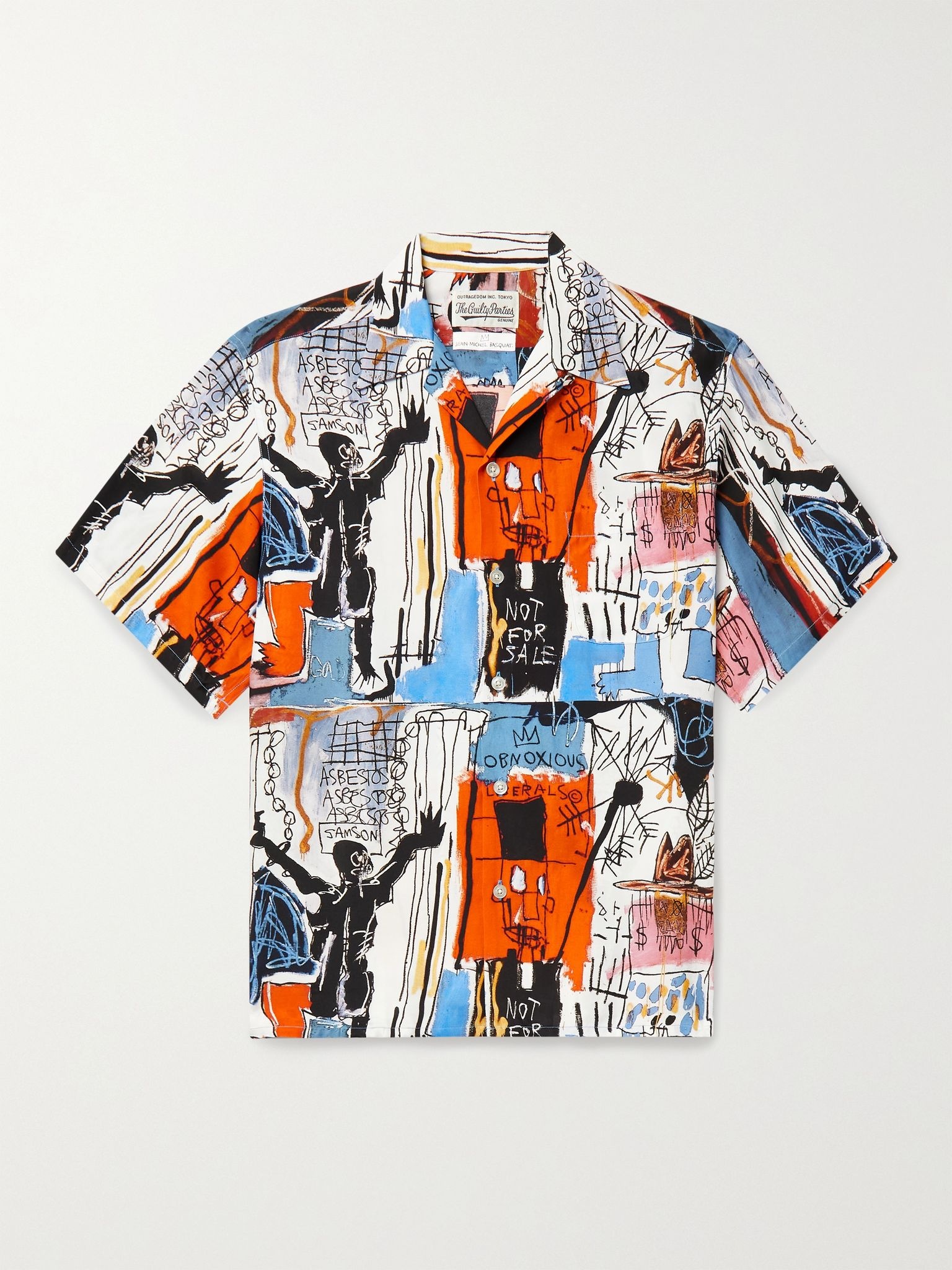 + Jean-Michel Basquiat Camp-Collar Printed Woven Shirt - 1