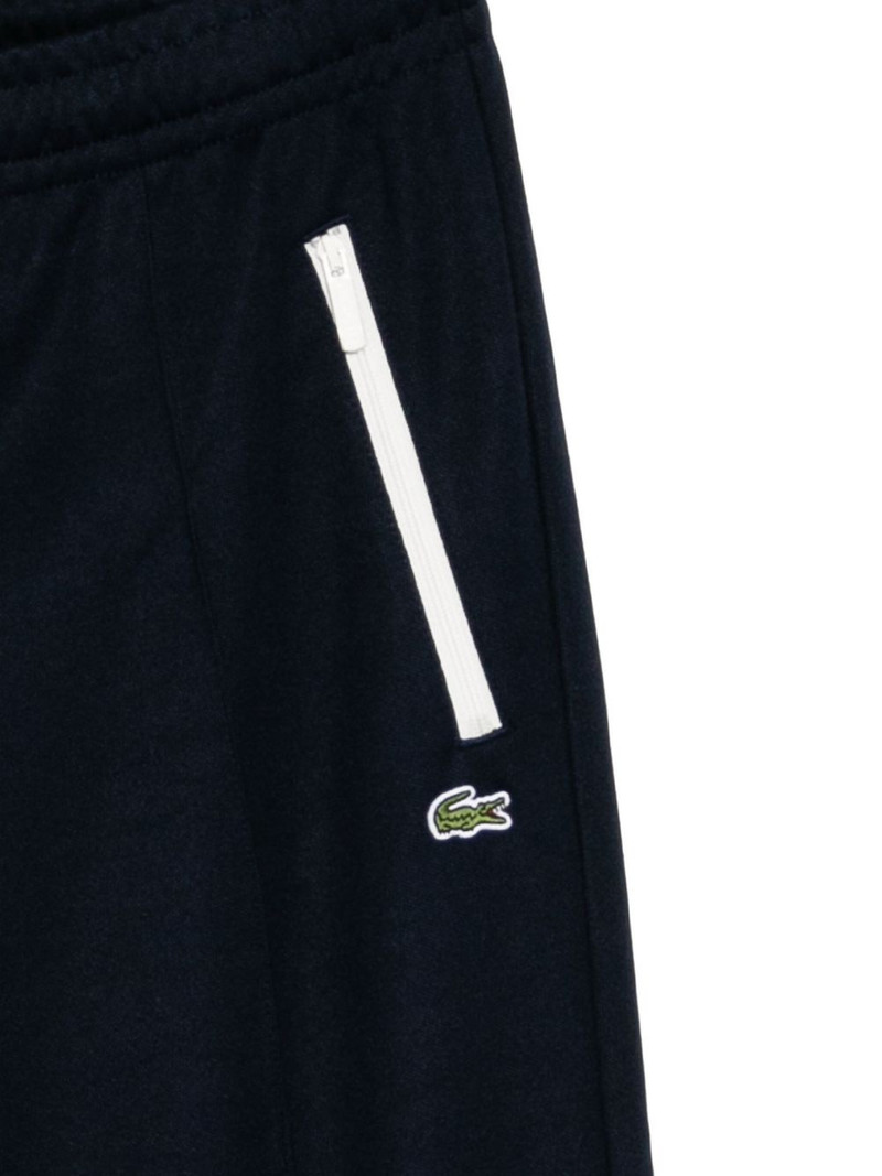 logo-embroidered flared trousers 3