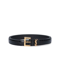 SAINT LAURENT PARIS｜BELTS (554465 DND0J 1000) Belt with Cassandra SAINT LAURENT 554465 DND0J1000 - Ancote
