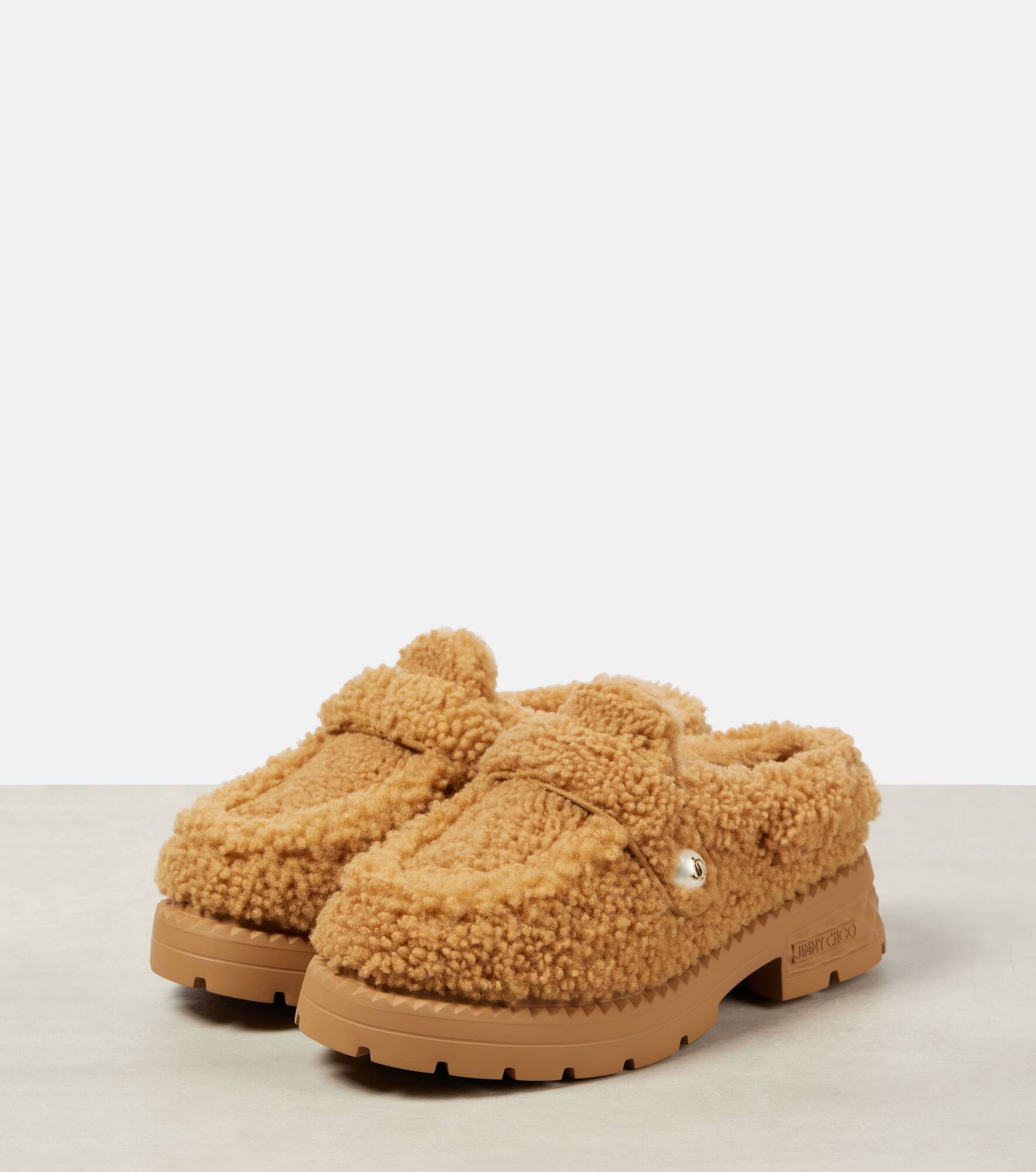 Shea shearling mules - 4