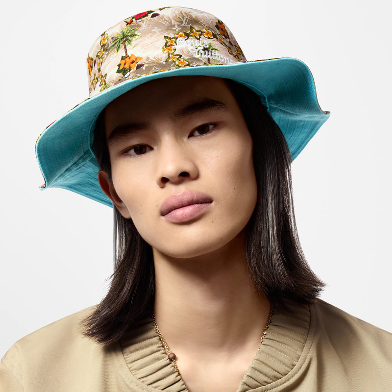 Surfin' Monogram Explorer Reversible Bucket Hat 5