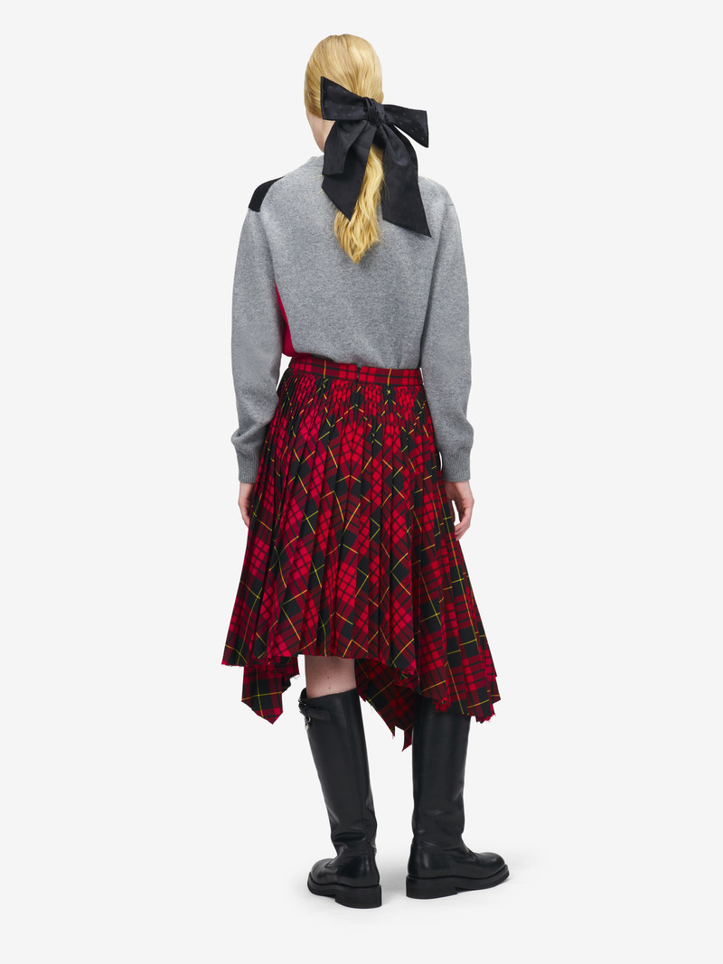 MacQueen' Tartan Asymmetric Skirt 4