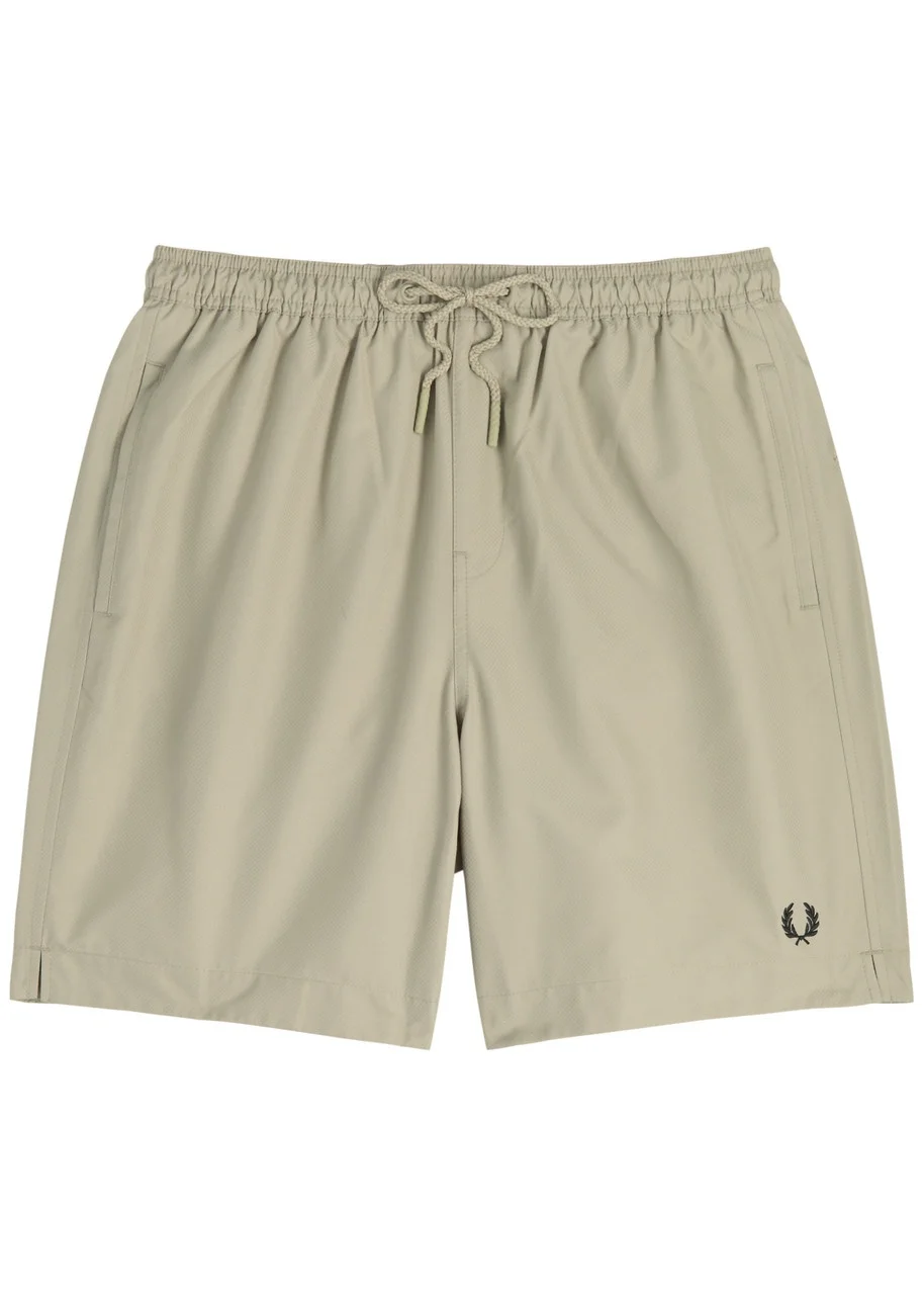 Fred Perry Logo-embroidered Shell Swim Shorts - 1