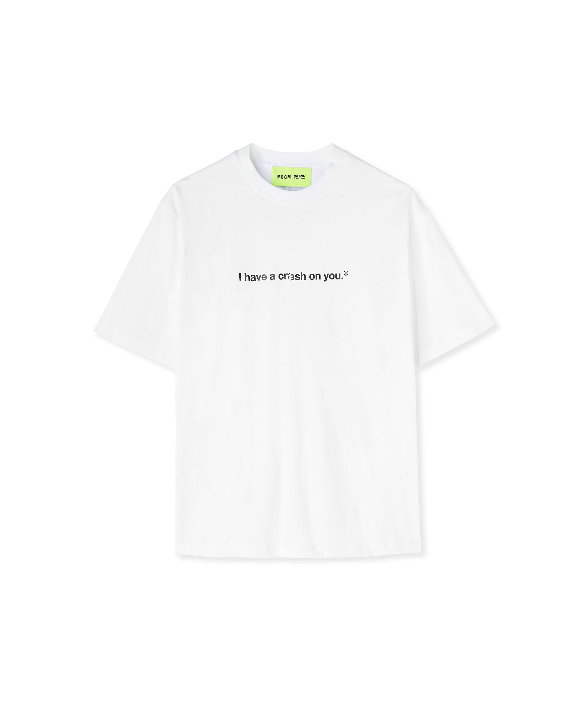 Cotton T-shirt with Crash quote - 1