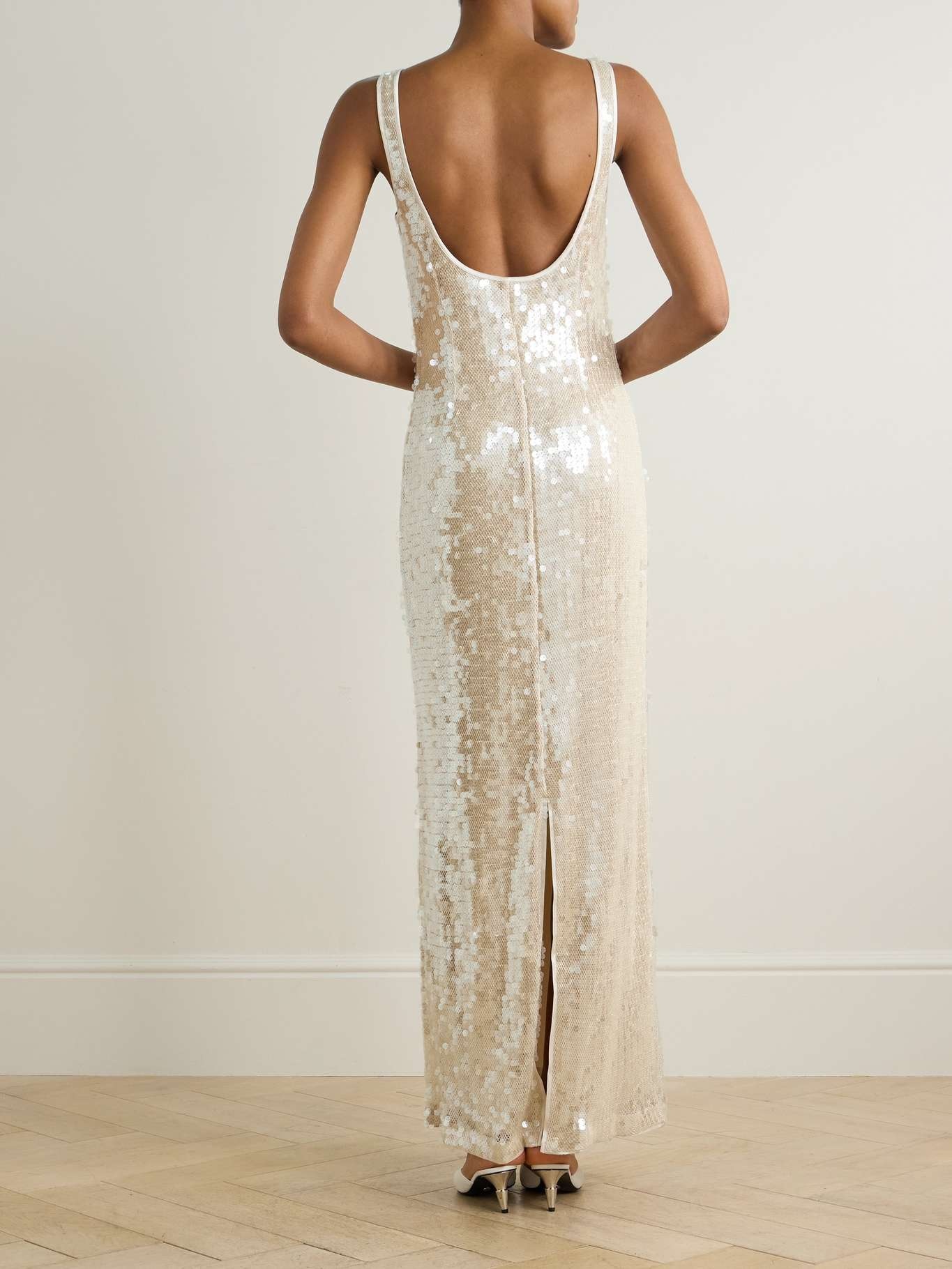 Bex sequined tulle maxi dress - 3