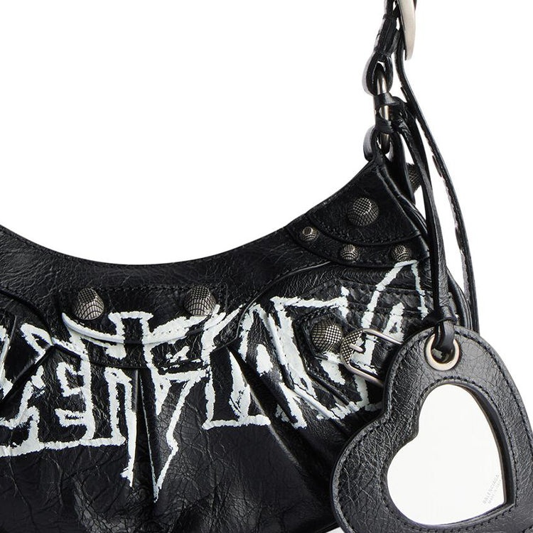 (WMNS) Balenciaga Le Cagole Xs Shoulder Bag Diy Metal 'Black' 6713092AAXE1090 - 5