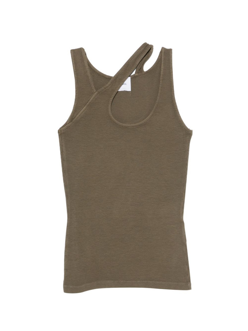 ribbed cut-out tank top 1
