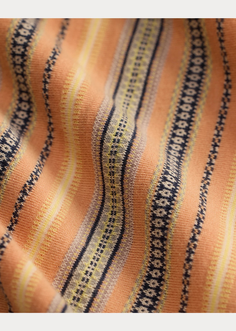 Striped Jacquard Henley Shirt 5