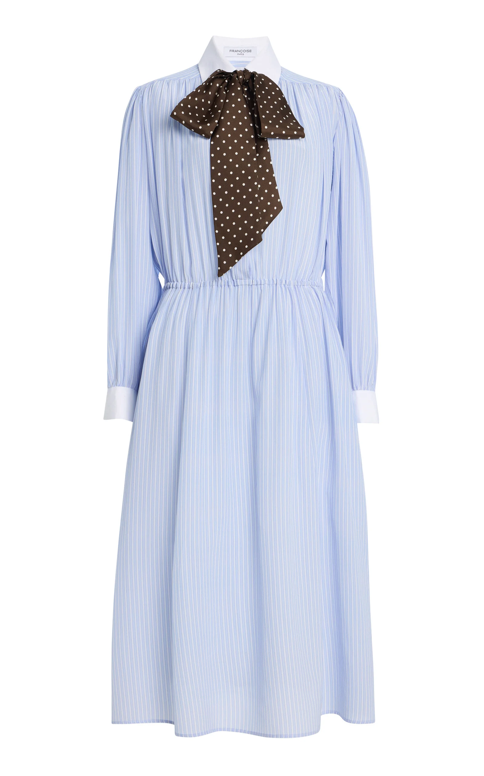 Blair Bow Silk Midi Dress - 1