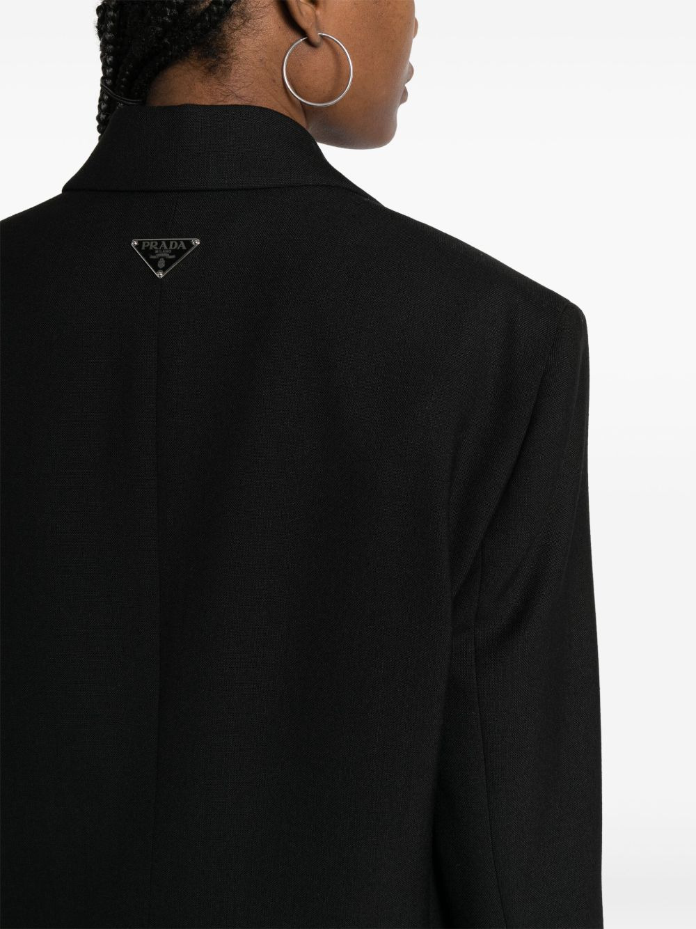 single-breasted wool blazer - 5