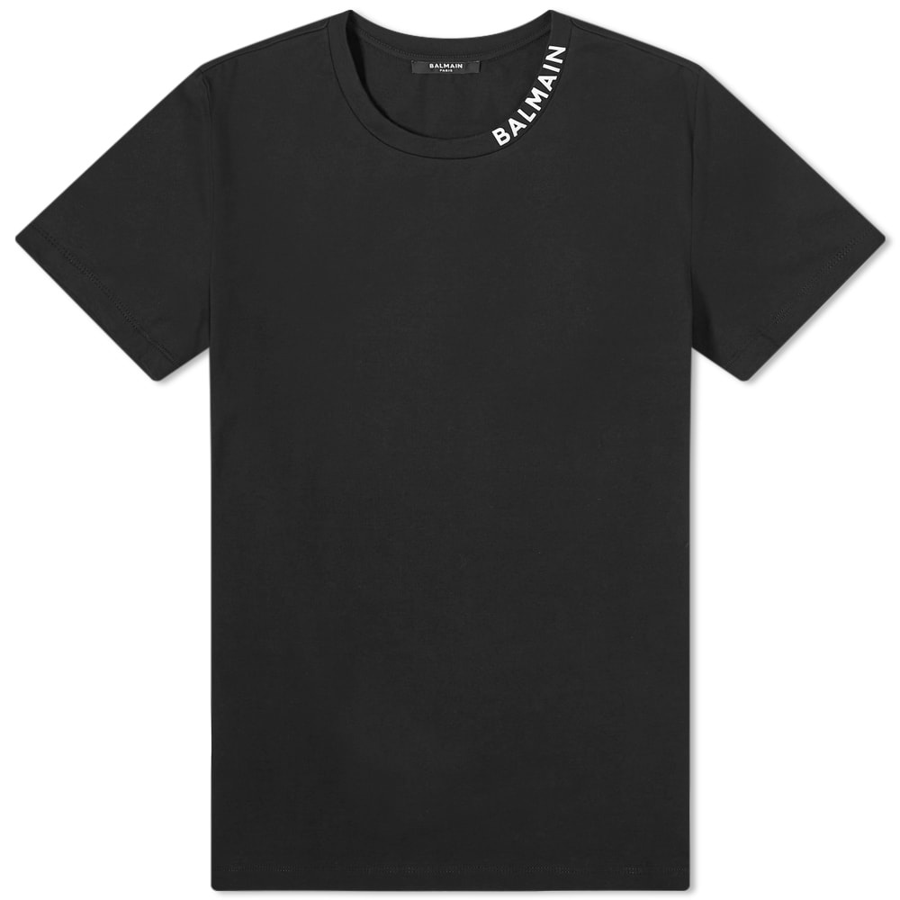 Balmain Collar Logo Tee - 1